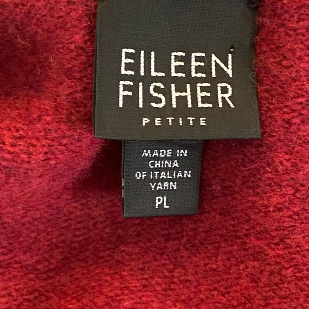 Eileen Fisher cashmere and wool one button swing jacket size PL - Picture 4 of 5